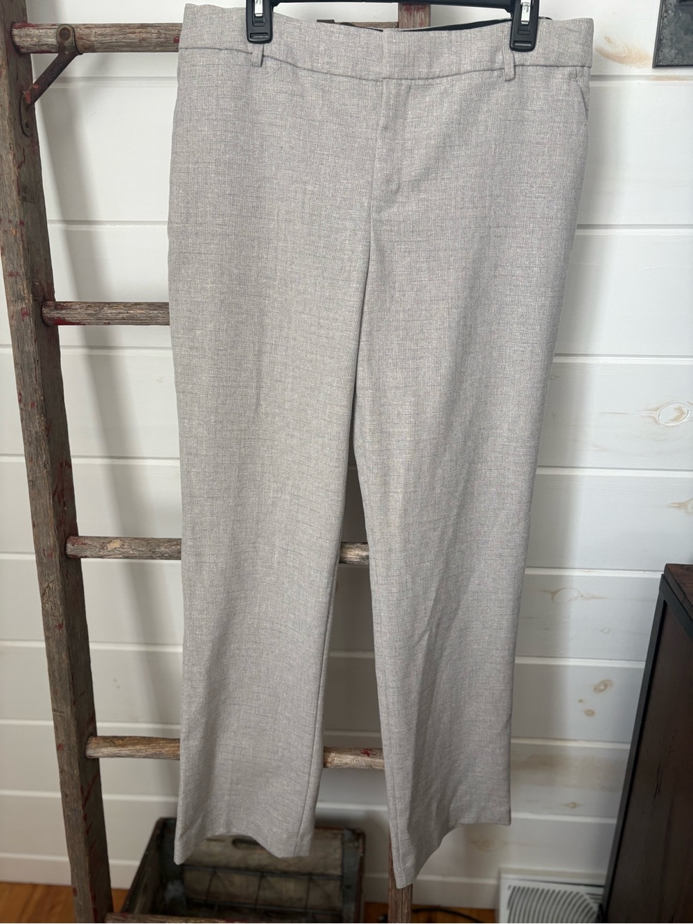 Nine West Light Gray Women’s Dress Pants - Straight Leg